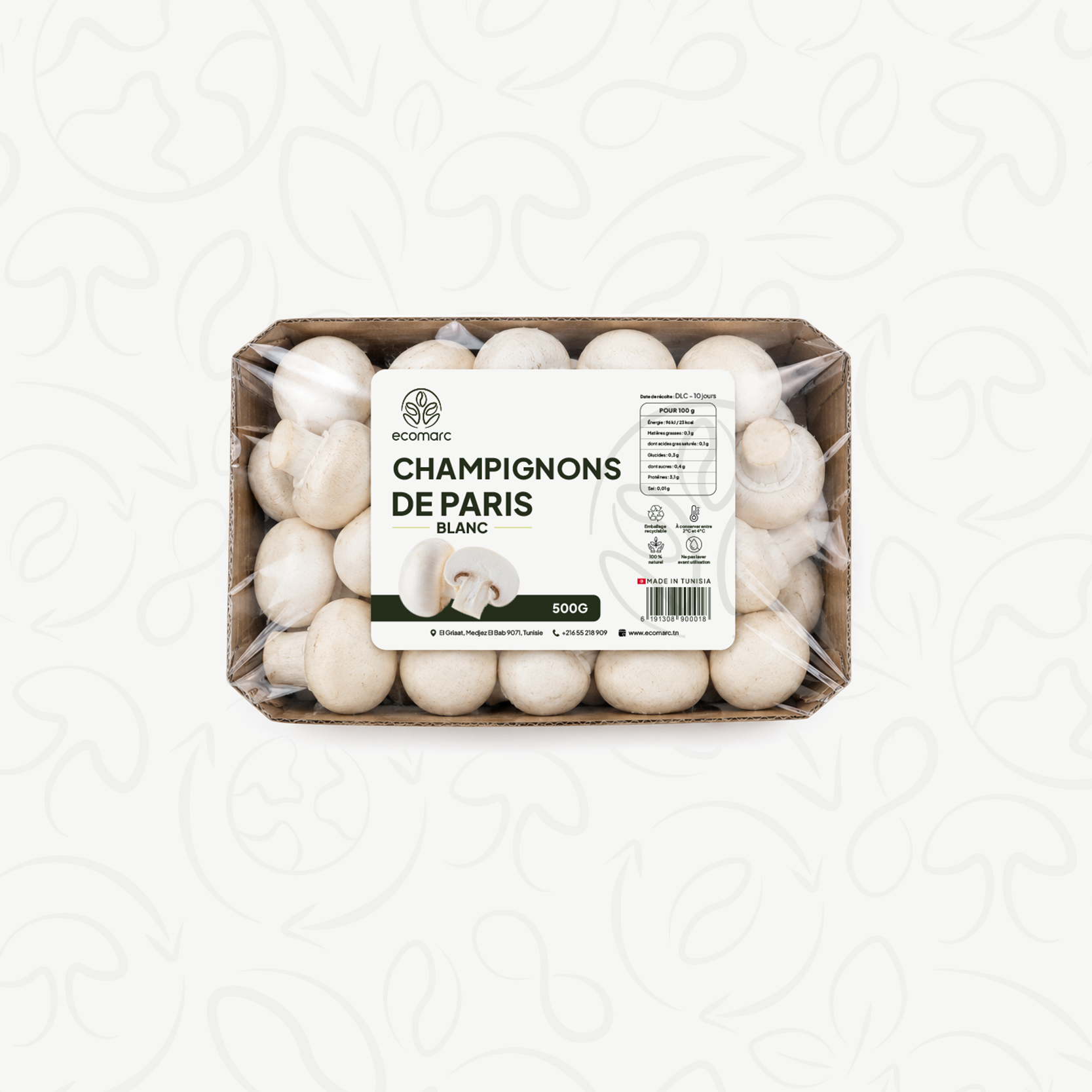 Champignons de Paris blancs