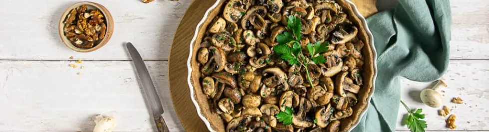 tarte aux champignons